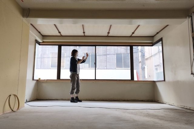 天井工事　まわり縁をかわいらしく