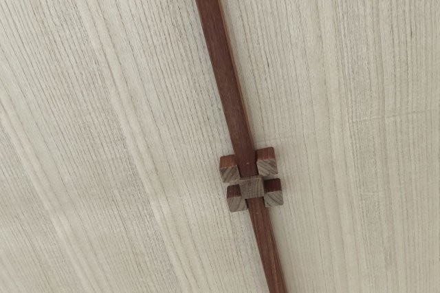 天井工事　まわり縁をかわいらしく